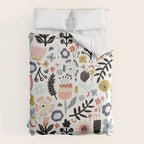 Naive Floral Scandinavian Design Comforter Gallery Image 6