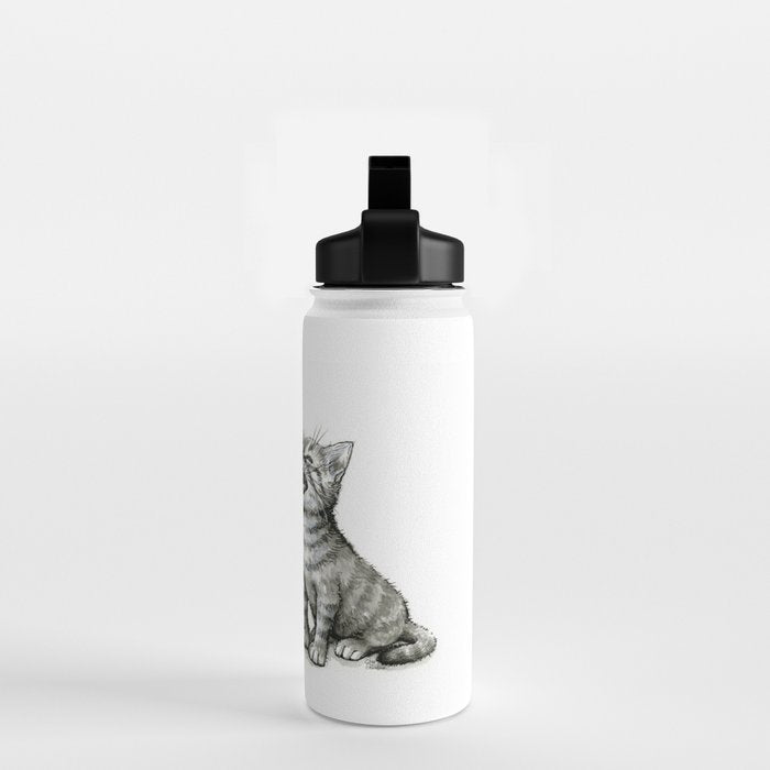 Kitten Puking Rainbow Water Bottle Gallery Image 2