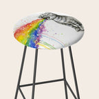 Kitten Puking Rainbow Stool Gallery Image 2
