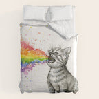 Kitten Puking Rainbow Comforter Gallery Image 6