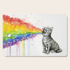 Kitten Puking Rainbow Cutting Board Gallery Image 1