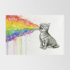 Kitten Puking Rainbow Rug Gallery Image 2