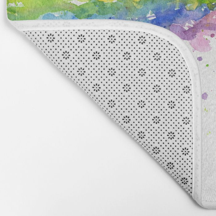 Kitten Puking Rainbow Bath Mat Gallery Image 2