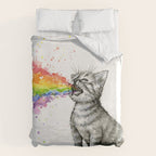 Kitten Puking Rainbow Duvet Cover Gallery Image 6
