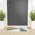 Kitten Puking Rainbow Welcome Mat Gallery Image 3