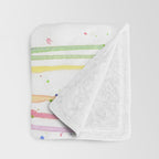 Kitten Puking Rainbow Throw Blanket Gallery Image 3