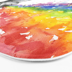 Kitten Puking Rainbow Bath Mat Gallery Image 3