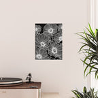 Black and White Poppies Poster Gallery Image 2