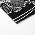 Black and White Poppies Welcome Mat Gallery Image 2