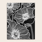 Black and White Poppies Notebook Gallery Image 4