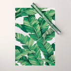 Tropical banana leaves V Wrapping Paper Gallery Image 1