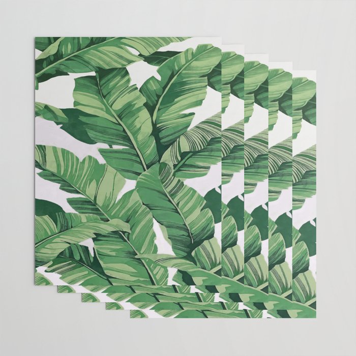 Tropical banana leaves V Wrapping Paper Gallery Image 3