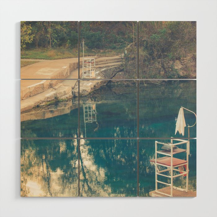 Barton Springs Austin Texas Wood Wall Art Gallery Image 1