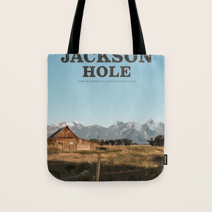 Visit Jackson Hole Tote Bag Gallery Image 1