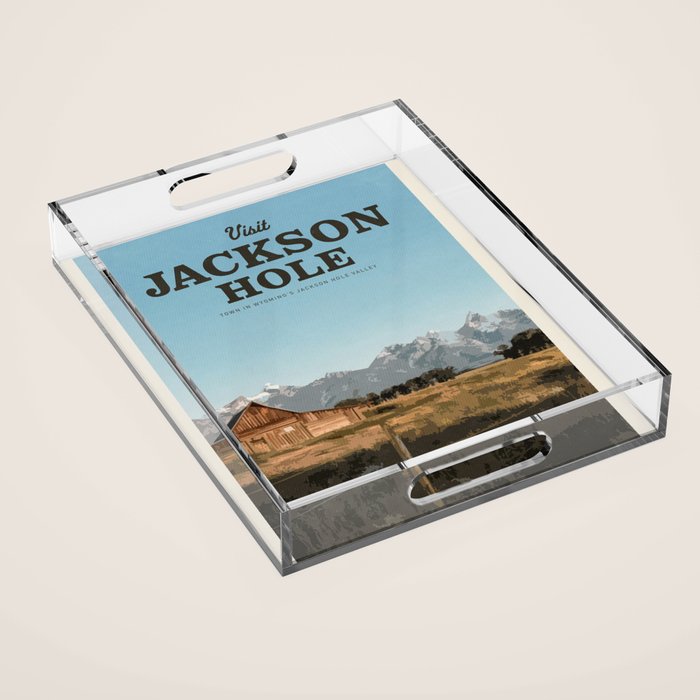 Visit Jackson Hole Acrylic Tray Gallery Image 1