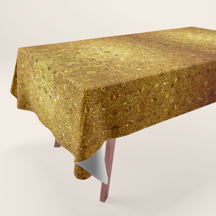 Deep gold glass mosaic Tablecloth Gallery Image 1