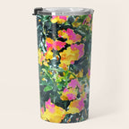 Summer Bougainvillea Watercolor Painting Travel Mug Gallery Image 3