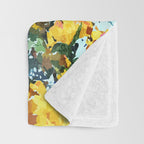 Summer Bougainvillea Watercolor Painting Throw Blanket Gallery Image 3