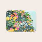 Summer Bougainvillea Watercolor Painting Bath Mat Gallery Image 1