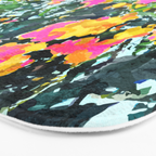 Summer Bougainvillea Watercolor Painting Bath Mat Gallery Image 3