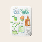 Classic Margarita Cocktail Recipe Bath Mat Gallery Image 1