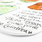 Classic Margarita Cocktail Recipe Bath Mat Gallery Image 3