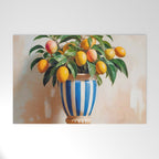  Mango Summer, India Fruits Still Life Tropical, Season Flower Pot Plants Botanical, Nature Plant Pots Blossom Juicy Painting Welcome Mat Gallery Image 1