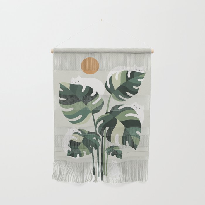 Cat and Plant 11 Wall Hanging Gallery Image 1