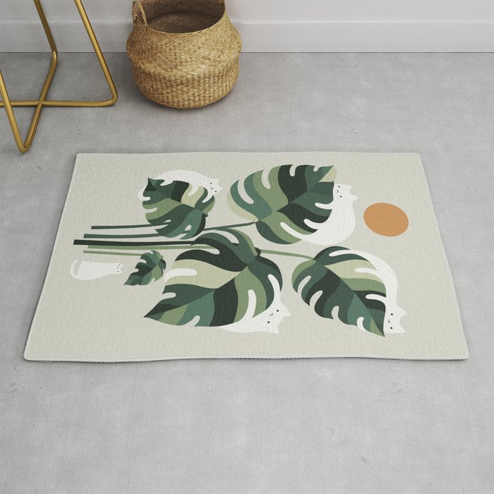 Cat and Plant 11 Rug Gallery Image 1