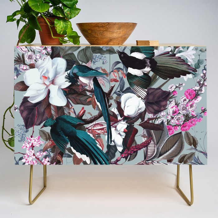 Floral and Birds XXIV Credenza Gallery Image 1