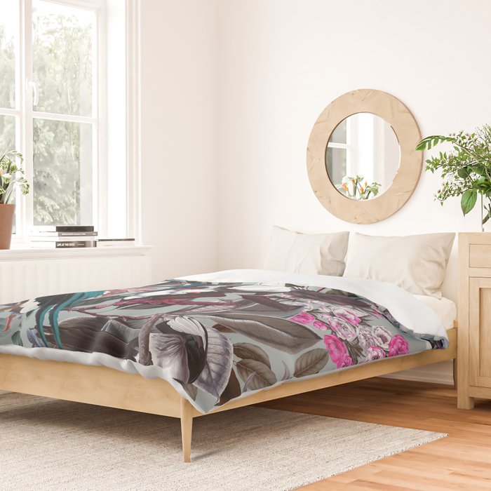 Floral and Birds XXIV Duvet Cover Gallery Image 2
