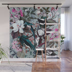 Floral and Birds XXIV Wall Mural Gallery Image 1