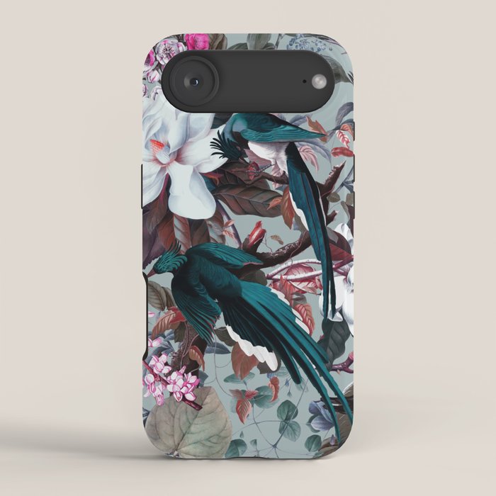 Floral and Birds XXIV iPhone Case Gallery Image 2