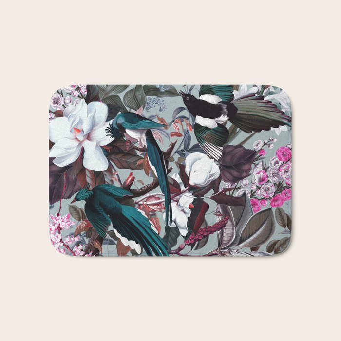 Floral and Birds XXIV Bath Mat Gallery Image 1
