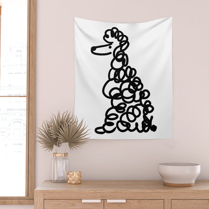 Poodle Wall Tapestry Gallery Image 2