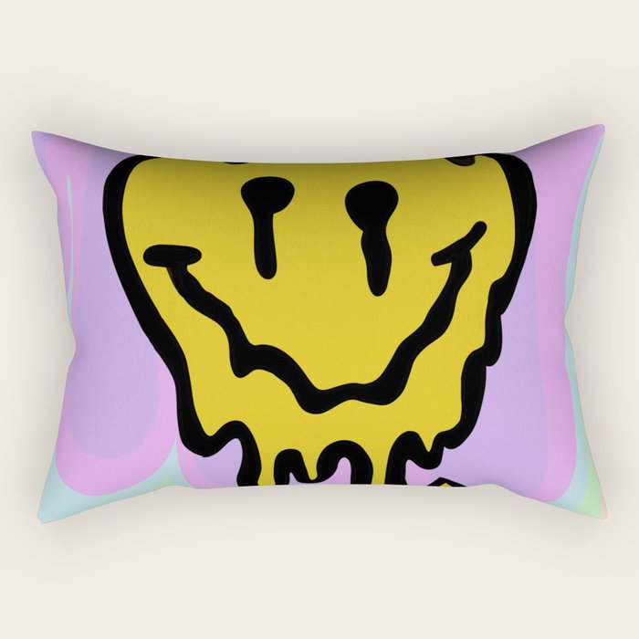 Melty Melt Smile Rectangular Pillow Gallery Image 2