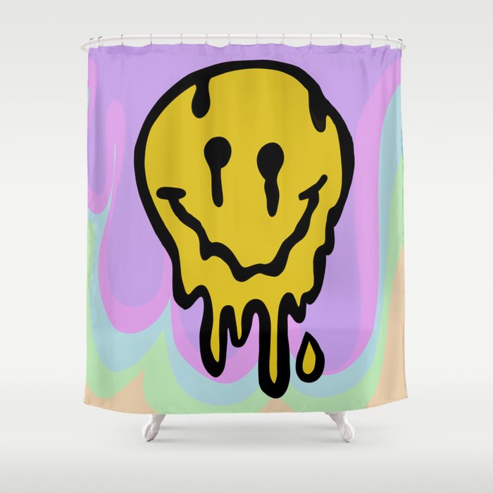 Melty Melt Smile Shower Curtain Gallery Image 1