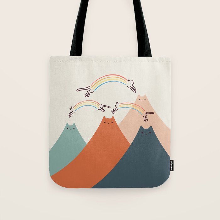Cat Landscape 101 Tote Bag Gallery Image 1