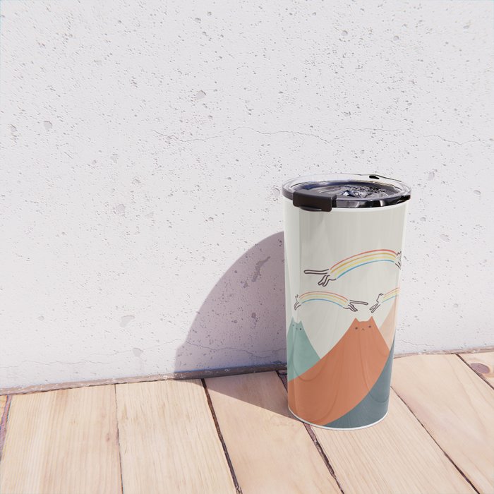 Cat Landscape 101 Travel Mug Gallery Image 4