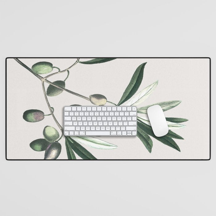 Olive Tree Branch Desk Mat Gallery Image 1