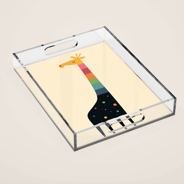 Galaxy Giraffe Acrylic Tray Gallery Image 1