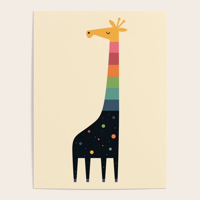 Galaxy Giraffe Poster Gallery Image 1