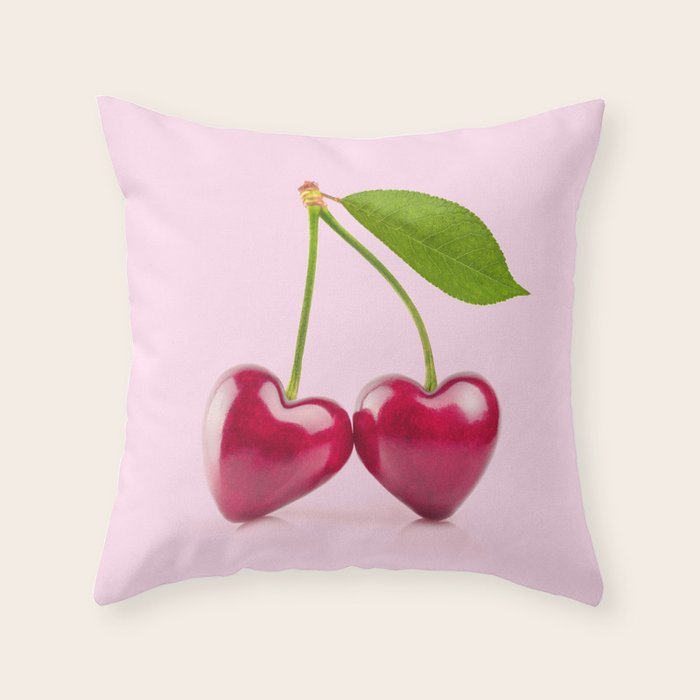 CHERRY LOVE Throw Pillow Gallery Image 6