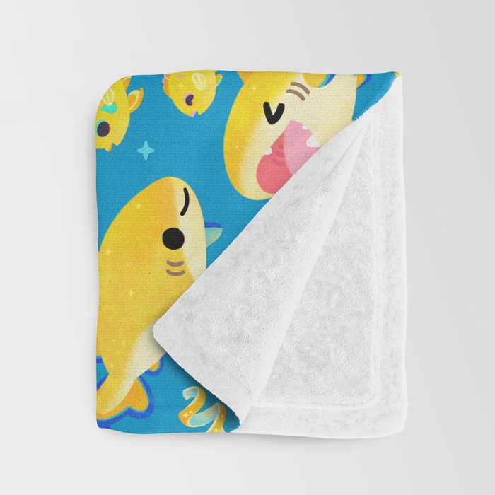 Lemon shark and friends  Throw Blanket Gallery Image 3