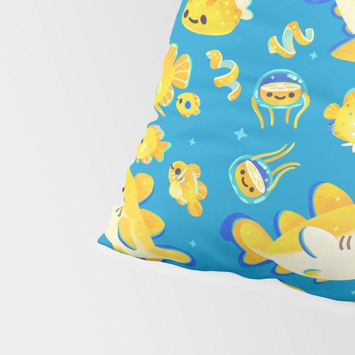 Lemon shark and friends  Pillow Sham Gallery Image 4