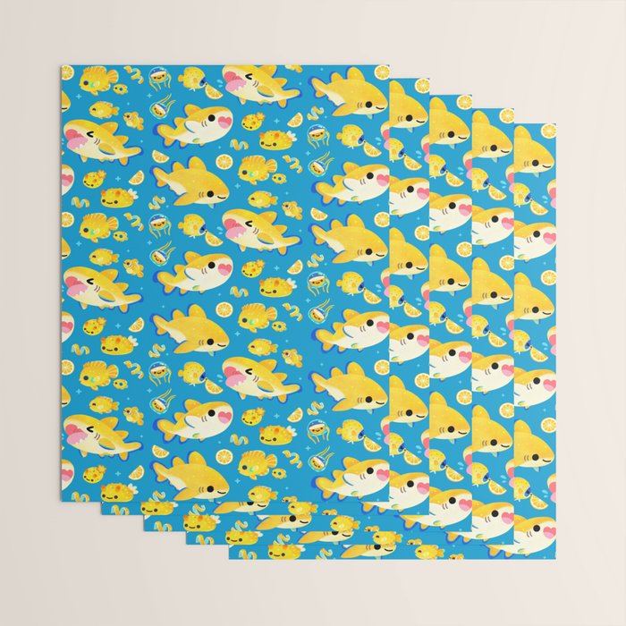 Lemon shark and friends  Wrapping Paper Gallery Image 3