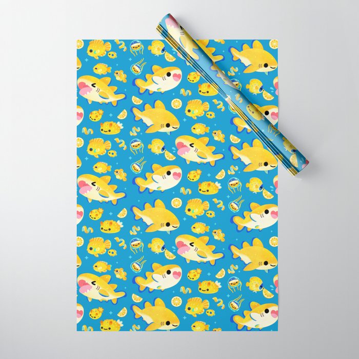 Lemon shark and friends  Wrapping Paper Gallery Image 1