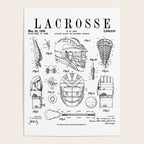 Lacrosse Player Equipment Vintage Patent Drawing Print Poster Gallery Image 4