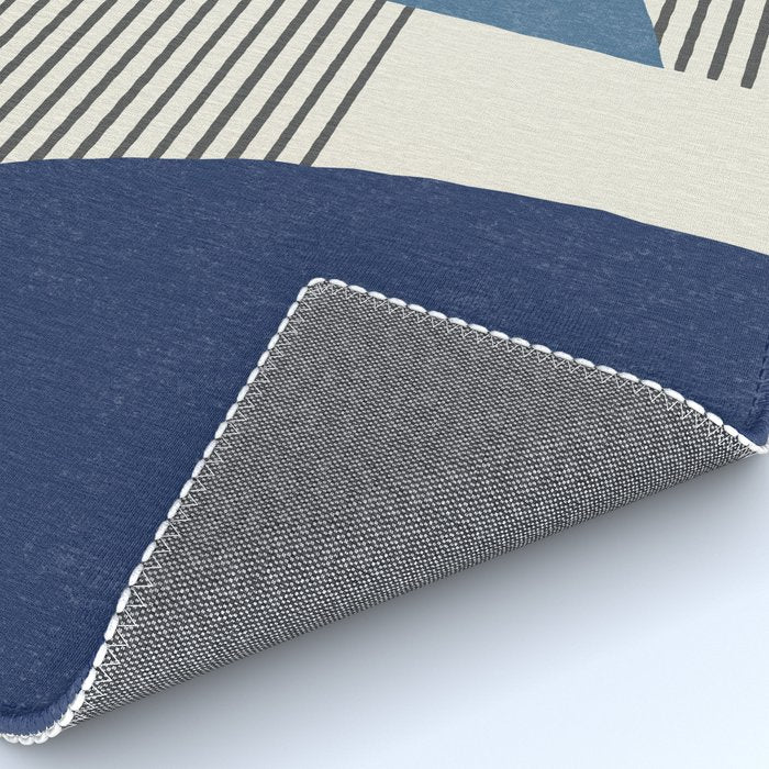 Quarter Circle Lines - Blue Navy  Rug Gallery Image 4