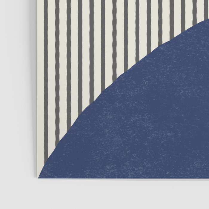 Quarter Circle Lines - Blue Navy  Poster Gallery Image 3